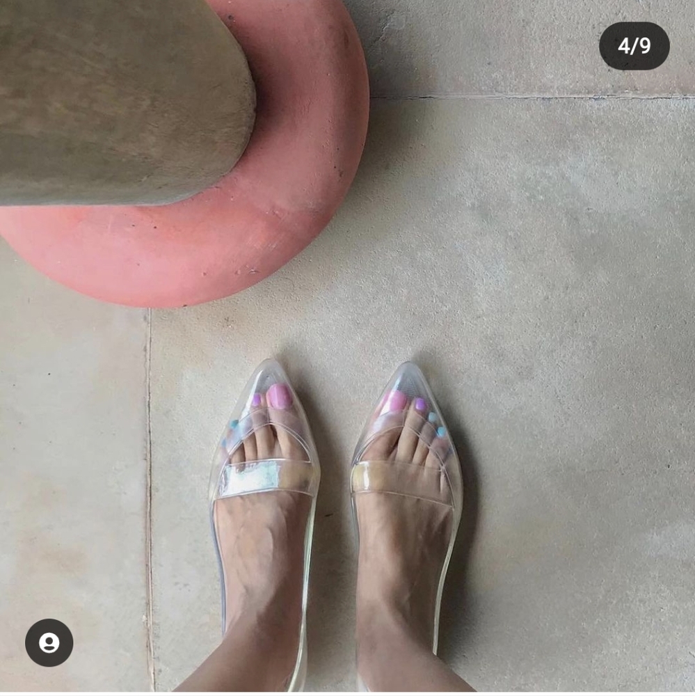 Heavenly Jelly classic sleek clear flats - Picture 4 of 5